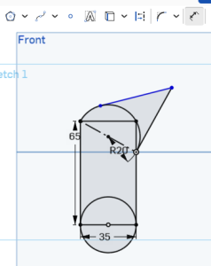 dimension bottom circle