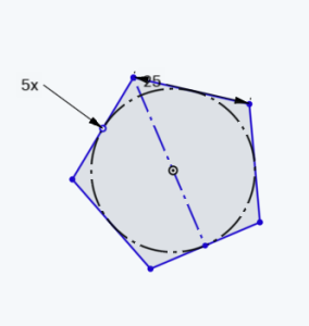 construction line to midpoint